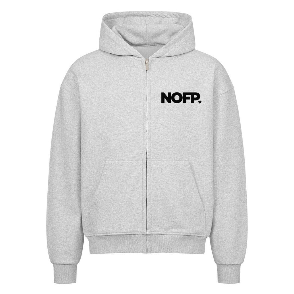 NOFP.'FOG GREY' ZIP HOODIE - NOFP STUDIOS
